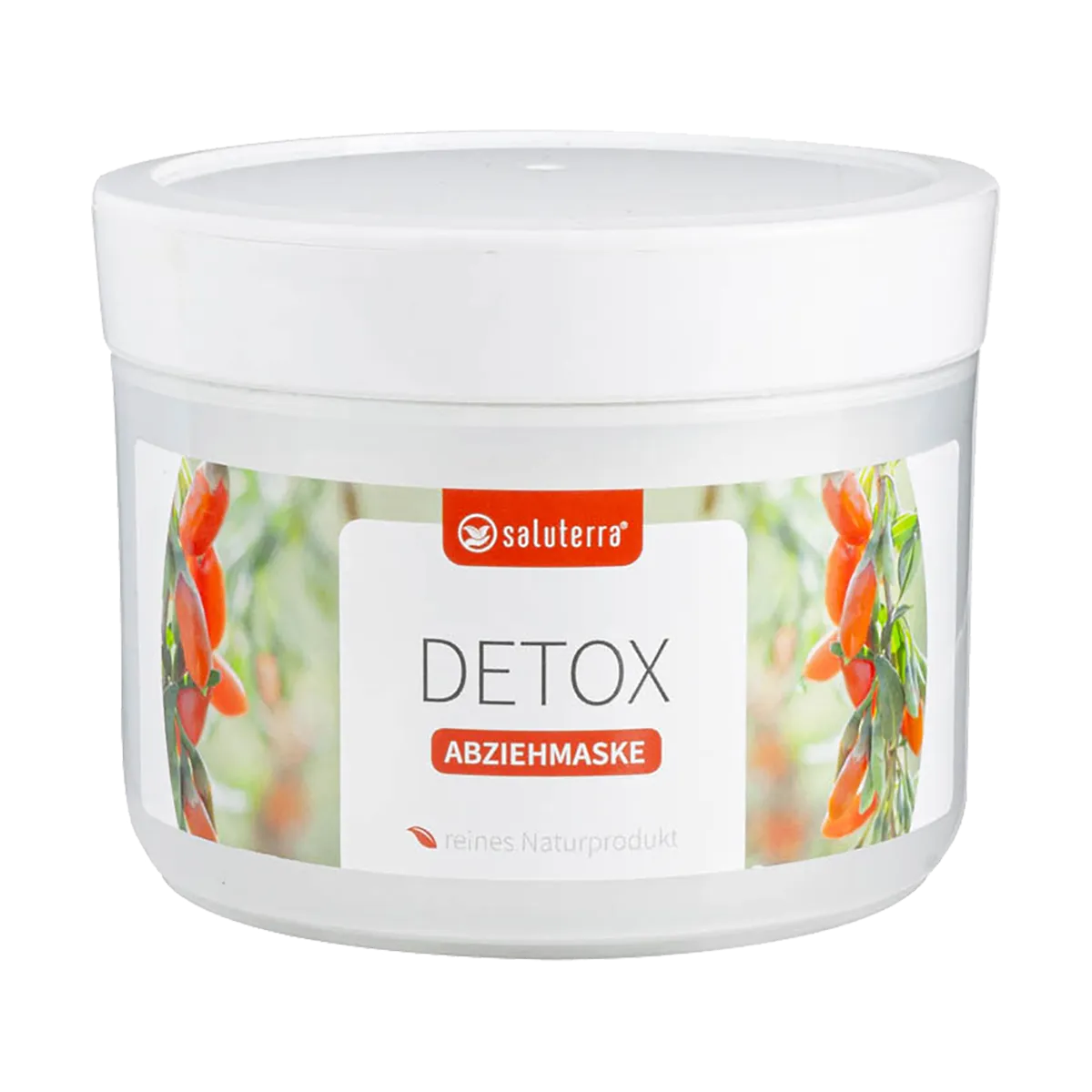 saluterra® DETOX peel-off mask with goji berries and turmeric